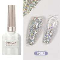 ราคา XEIJAYI ยาทาเล็บเจล ยาทาเล็บเจลเพชร ชิมเมอร์ เลเซอร์สีเงินเงา เลื่อม กลิตเตอร์ กาวติดเล็บ ความงามที่ปลอดภัย (24654867039)