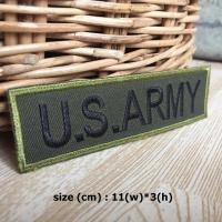 ราคา U S Army ตัวรีดติดเสื้อ อาร์มรีด อาร์มปัก ตกแต่งเสื้อผ้า หมวก กระเป๋า แจ๊คเก็ตยีนส์ Badge Embroidered Iron on Patch สำเนา (23677415201)