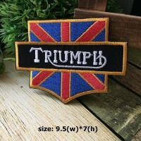 ราคา Triumph มอเตอร์ไซค์ รถแข่ง ตัวรีดติดเสื้อ อาร์มปัก ตกแต่งเสื้อผ้า หมวก กระเป๋า ยีนส์ (23684215384)