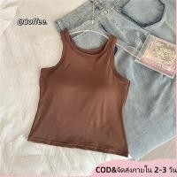 ราคา oobest จัดส่ง 2 3 วัน ซื้อ 1 ใช้ 1 เสื้อสายเดี่ยวSummer เสื้อท่อนบนผ้านุ่ม Camisoles พร้อมฟองน้ำในตัวแขนกุดเสื้อนอกเสื้อเอวลอยซื้อใหม่เสื้อแฟชั่นผู้หญิง (24779535407)