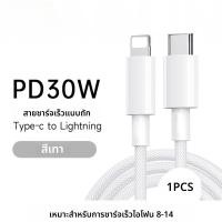 ราคา สายชาร์จไอโฟน สีพาสเทล Type C to Lighting ชาร์จเร็วสำหรับ iPhone 8 ถึง14 Pro Max iPhon iPhone SE iPad ชาร์จไวPD 66W สายยาว 1 1 5 2เมตร (24832283273)