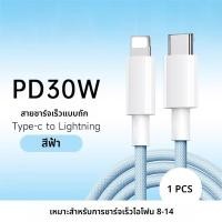 ราคา สายชาร์จไอโฟน สีพาสเทล Type C to Lighting ชาร์จเร็วสำหรับ iPhone 8 ถึง14 Pro Max iPhon iPhone SE iPad ชาร์จไวPD 66W สายยาว 1 1 5 2เมตร (24832283272)