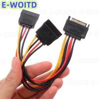 ราคา สายแปลง Power SATA to SATA Y CABLE 1 ออก 2 15Pin SATA Power Y Splitter Cable (24557692982)