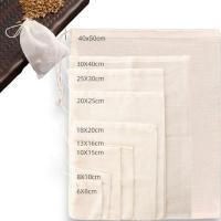 ราคา พร้อมส่ง ถุงผ้าขาวบางมีเชือกรูด สำหรับต้มสมุนไพร ต้มยา กรองชา ถุงใส่เครื่องหอม เครื่องเทศ AK 0012 (24381246194)