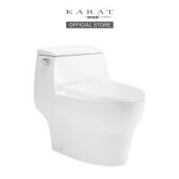ราคา KARAT จัดส่ง 5 7 วัน MOONSTONE II One Piece toilet สุขภัณฑ์ชิ้นเดียว รุ่น มูนสโตน ทู K 72479X TSL WK (23999698134)
