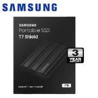 ราคา Samsung 1TB T7 Shield SSD แบบพกพา USB3 2 สีดำ (17459315736)