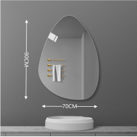 ราคา Bathroom Mirror Wall Mounted Mirror Frameless Mirror Bedroom Washbasin Mirror Dressing Table Mirror Irregular (19506768343)
