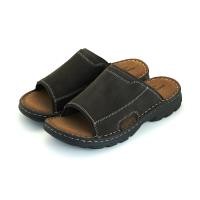 ราคา pierre cardin รองเท้าแตะผู้ชาย เพื่อสุขภาพ นุ่มสบาย ผลิตจากหนังแท้ สีน้ำตาล รุ่น 73BS156 (21804306593)