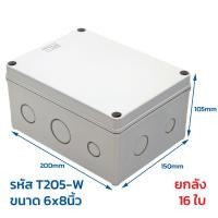 ราคา TTM กล่องพักสาย บ๊อกซ์ กันน้ำ สีเทา สีขาว กล่องกันน้ำ 2x4 4x4 5x10 6x6 6x8 8x8 8x12 นิ้ว กันฝน บ๊อกกันน้ำ บ๊อกพักสาย Weather proof cover box (22569482128)