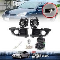 ราคา ไฟตัดหมอก ไฟสปอร์ตไลท์ ดวงไฟ ธรรมดา รุ่น มิตซูบิชิ แลนเซอร์ ซีเดีย MITSUBISHI LANCER CEDIA ปี 2006 2010 พร้อมครอบ สีดำ และชุดสายไฟ และสวิตซ์ 1 ชุด (888310118)