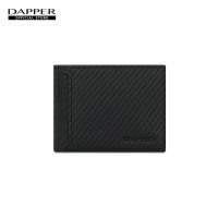 ราคา DAPPER กระเป๋าสตางค์ หนังแท้ Carbon Fiber Slim Billfold Wallet สีดำ (24533458983)
