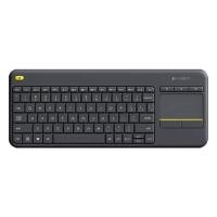 ราคา Logitech K400บวก2 4GHz แป้นพิมพ์ควบคุมแบบสัมผัสไร้สายช่วงไร้สาย 10M สีดำ YDDF (19899262185)