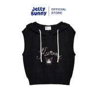 ราคา JELLY BUNNY เสื้อฮู้ดแขนกุดผ้าริบปักลายการ์ตูน KUROMI รุ่น B25WATL003 (24975611206)