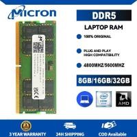 ราคา DDR5แรมโน้ตบุคไมครอน8GB 16GB 32GB 4800Mhz 5600MHz หน่วยความจำ SOIDMM 1 1V PC5 34800 262พิน (22476407607)