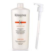 ราคา Kerastase Nutritive Bain Satin 2 Syampu 1000มล untuk Rambut Kering Hingga Sensitised (23946544692)