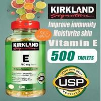 ราคา การจัดส่งรวดเร็ว Kirkland Vitamin E 400IU 180mg 500 softgels Kirkland วิตามิน E (24726161356)