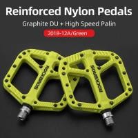 ราคา ROCKBROS Ultralight Road BMX Mountain Bicycle Pedal Nylon Bearings Bike Flat Pedals Multi Colors Cycling Accessories Bike Parts (728538224)
