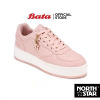 ราคา Bata บาจา North Star รองเท้าผ้าใบสนีคเกอร์แฟชั่น แบบผูกเชือก สำหรับผู้หญิง รุ่น HIKARI สีชมพู 5205160 สีขาว 5201160 (23970701162)