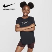 ราคา Nike Girls Nike One Fitted Tee Black (24839605745)