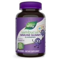 ราคา Natures Way Sambucus Standardized Elderberry 60 Gummies for Kids and 50 Chewable (21924148840)