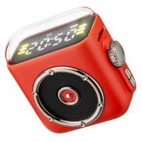 ราคา Mini Magnetic Back Clip Bluetooth Speaker MP3 Music Player Hifi Sound Wireless Night Light Music Box Time Display (24987435402)
