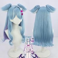 ราคา Elira Pendora Cosplay Wig with Ears Virtual Idol Rainbow Club EN VTuber Free Person Synthetic Hair Gaming Character Accessory (22943375295)