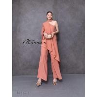 ราคา Set2ชิ้น เสื้อเว้าไหล่เดียว กางเกงขายาวทรงขากระบอกใหญ่ Tag Mirror Sister (23769318179)