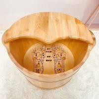 ราคา ถังอาบน้ำแบบถั่วสำหรับใช้ในบ้านทำจากไม้ ถังอาบน้ำแบบอบอุ่น ถังอาบน้ำแบบมีความยาวข้อเท้า สปาเท้าแบบมีการนวด (23300160157)