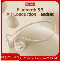 ราคา Lenovo XT95 II wireless headphones Bluetooth 5 3 air conduction headphone ear hanging sports headphones touch noise cancellation (10375478066)
