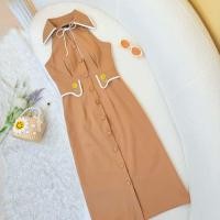 ราคา NITTAYA D2788 ชุดเดรสกระโปรงยาวคอปกแขนกุดผูกโบว์กระดุมผ่าหน้าแต่งกระเป๋าปักดอกทานตะวัน สวยหรูผู้ดีลุคคุณสุดๆ ใส่เที่ยว ออกงาน ดินเนอร์ ทำงาน คาเฟ่ ออกเดท (24705593145)