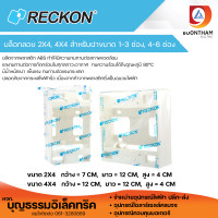 ราคา RECKON กล่องลอย บล็อกลอย ขนาด 2x4 บล็อกลอย 4x4 สีขาว ขายยกลัง 50 อัน ใช้กับหน้ากากฝาครอบ ช้าง พานา และซีเบิร์กได้ มีฟุ๊กพลาสติกกับสกรูขันให้ (20757710592)