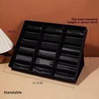 ราคา กล่องใส่แว่น ถาดใส่แว่นตา ป้องกันฝุ่น 18 ช่อง ถาดป้องกันฝุ่นแว่นตา สามารถยืนได้ (24175092799)