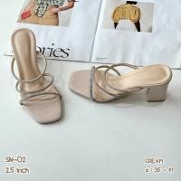 ราคา NIwa shoes maxi รองเท้าส้นสูง รองเท้าแฟชั่น Niwa shoes รองเท้าออกงาน รองเท้าเจ้าสาว รุ่น SN 02 (22370507477)