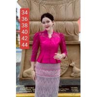 ราคา เสื้อลูกไม้ ลูกไม้ ลูกไม้แขนยาว ผ้าไหมสี่เส้น สีขาว สีแดง สีฟ้า สีขมพู สีดำ เสื้อสวย ชุดดำ ชุดสวยไปวัด ชุดไปทำบุญ (24957840127)