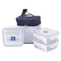 ราคา SUPER LOCK ชุดกล่องข้าว กล่องถนอมอาหาร กระเป๋าเก็บอุณหภูมิ ป้องกันแบคทีเรีย BPA Free เข้าไมโครเวฟได้ ปิ่นโตใส่อาหาร กล่องข้าว Micronware YONGHOUSE (12073395009)