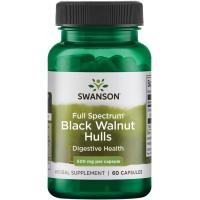 ราคา เปลือกวอลนัทสีดำ Swanson Black Walnut Hulls 500 Milligrams 60 Capsules (24424120196)