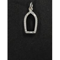 ราคา SSNPกรอบพระเงินแท้92 5 แบบหน้าเรียบทรงปรกมะขาม พระรอด (21846432597)