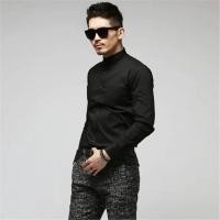 ราคา เสื้อเชิ้ตแต่งงานคอปกสีขาวแขนยาวลำลองทรงเข้ารูปคอกลมคอเล็กสำหรับผู้ชายช่างทำผมอินเทรนด์สไตล์เกาหลี (24991607050)