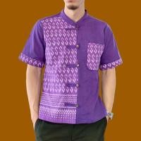 ราคา เสื้อพื้นเมืองชาย เสื้อผ้าฝ้ายลายขอพระราชทาน (20632177760)