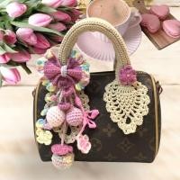 ราคา หูถักกระเป๋า ที่หุ้มหูกระเป๋า สปีดี้มินินาโน งานhandmade ไหมคอตตอน (21688968793)