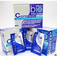 ราคา Bio Keratin Extra Cream Connect bath สีน้ำเงิน 1 กล่อง 24 ซอง แพกเกจใหม่ล่าสุด ซองละ 40 มล (16644285657)