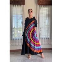 ราคา ชุดเดรสเปิดไหล่ ผ้ามัดย้อม (19816860138)