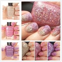 ราคา Zoya Nail Polish Spring Summer Star Dust Flowing Sand ZP761 762 ZP763 Gradient Flash Film Gel Nail Art สีลิ่มเลือดสีลูกกวาดอ่อนๆ (21142650497)