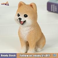 ราคา Leipupa รูปปั้นลูกสุนัขแกะสลักการตกแต่งบ้านเรซินน่ารักเครื่องประดับรูปแกะสลักสุนัขปอมเมอเรเนียนขนาดกะทัดรัดสำหรับการโต๊ะสำนักงานบนโต๊ะภายในรถยนต์ (24667641638)