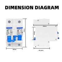ราคา 1P 1P 2P 2P AC MTS 40A 63A Dual Power Manual Transfer Switch Interlock Circuit Breaker Din Rail Isolating Changeover Switch MCB (22559484354)