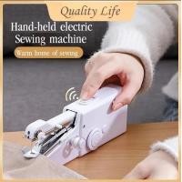 ราคา เครื่อง Jahit Mini จักรเย็บผ้ามือถือจักรเย็บผ้าแบบพกพาเครื่องมือเย็บปักมือถือที่รวดเร็วสำหรับผ้า (21277694423)