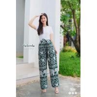 ราคา กางเกงลายช้าง กางเกงมารุ ผ้าไหมอิตาลี ใส่สบาย งานไทยแท้100 (23794959630)