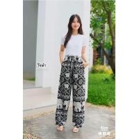ราคา กางเกงลายช้าง กางเกงมารุ ผ้าไหมอิตาลี ใส่สบาย งานไทยแท้100 (23794959618)