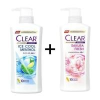 ราคา เคลียร์ แชมพู Clear shampoo 400ML แชมพูเคลีย หัวปั้ม ยาสระผม แชมพูสระผม แชมพูขจัดรังแค สูตร เคลียร์แชมพู สีชมพูอ่อน ซากุระเฟรช 435 มล (24866946720)