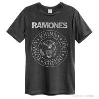 ราคา เสื้อยืดวงดนตรีพังค์ร็อค Ramones วินเทจสำหรับผู้ชาย ของขวัญวันเกิด (24252230473)